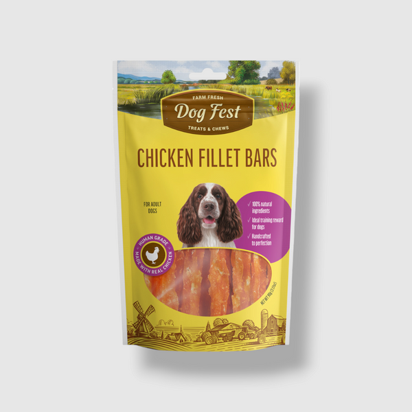 Dog Fest Chicken Fillet Bars For Adult Dogs