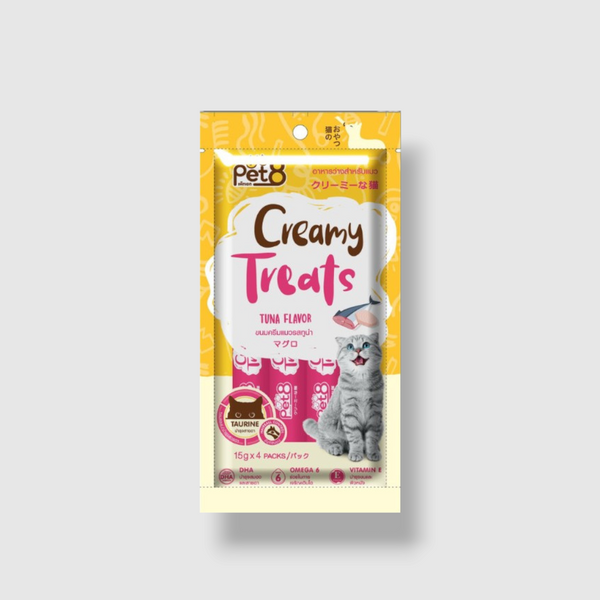 Pet8 Creamy Cat Treats Tuna Flavor -15Gx4Pcs