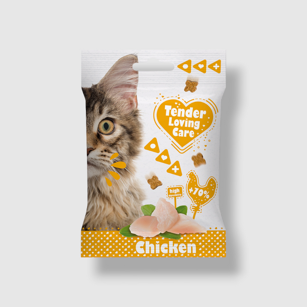 Duvo TLC  Soft Cat Snack Chicken 50g