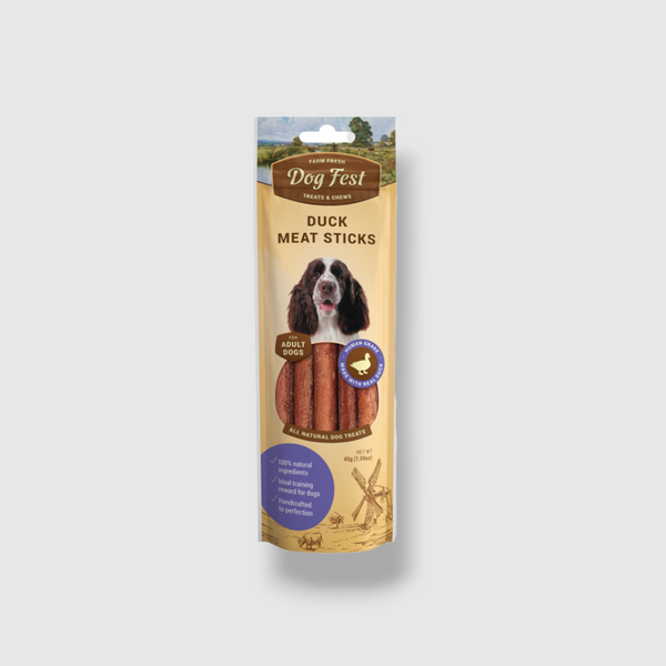 Dog Fest Duck Meat Sticks For Adult Dogs - 45g (1.59oz) - Weight : 45g